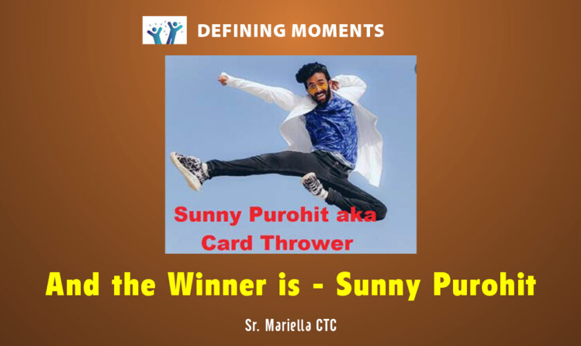 And the Winner is – Sunny Purohit