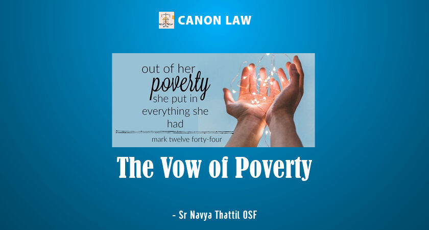 The Vow of Poverty