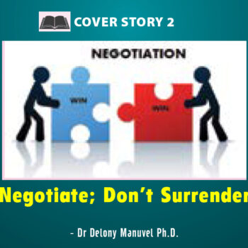 Negotiate; Don’t Surrender