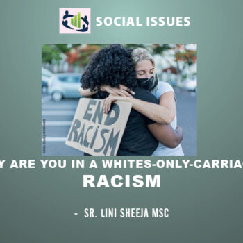 Why are you in a Whites-only-Carriage?  Racism