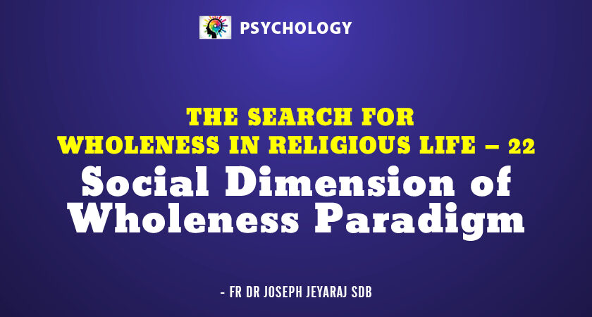 Social Dimension of Wholeness Paradigm